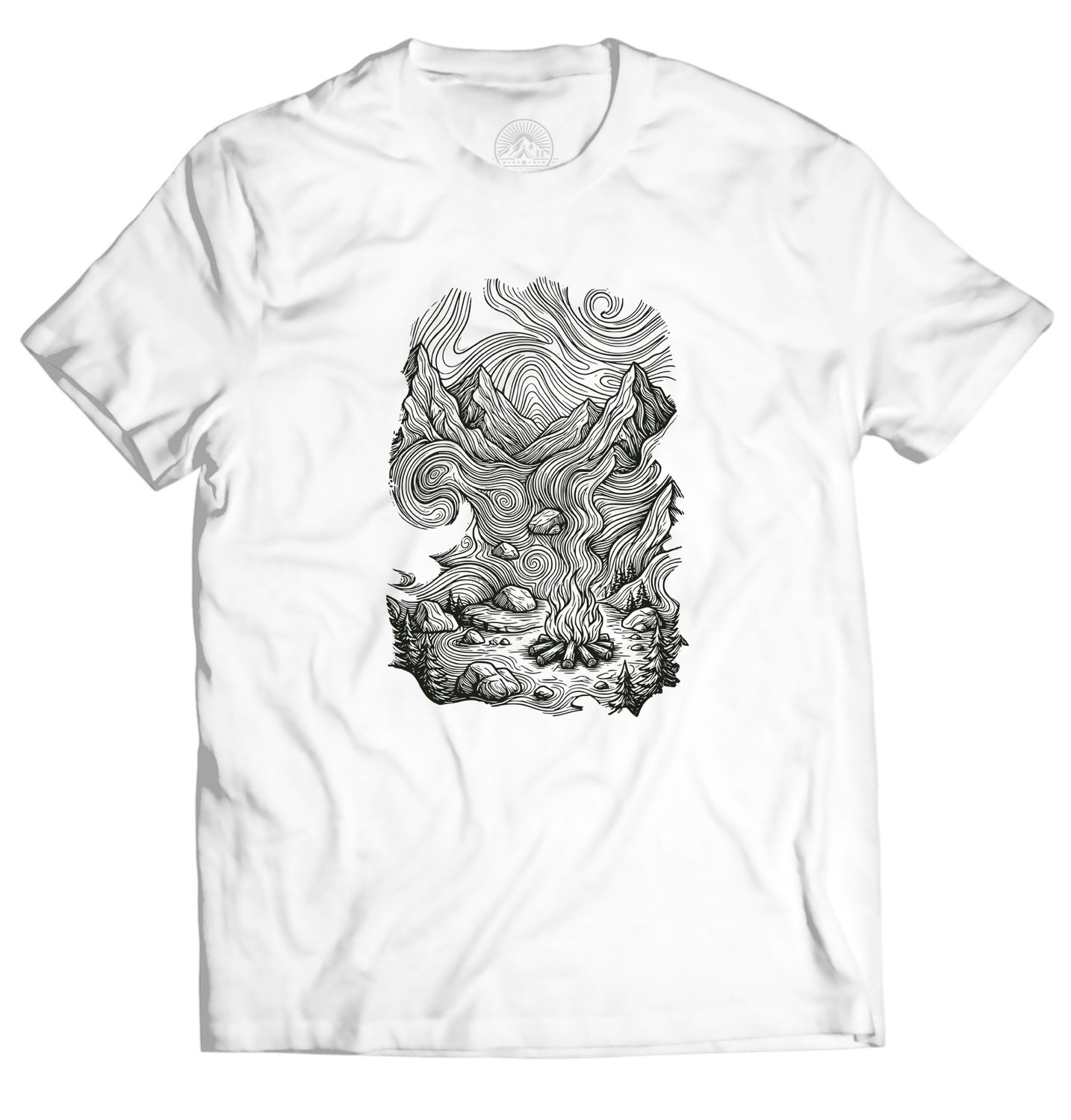 Koszulka Ognisko Obraz / biała