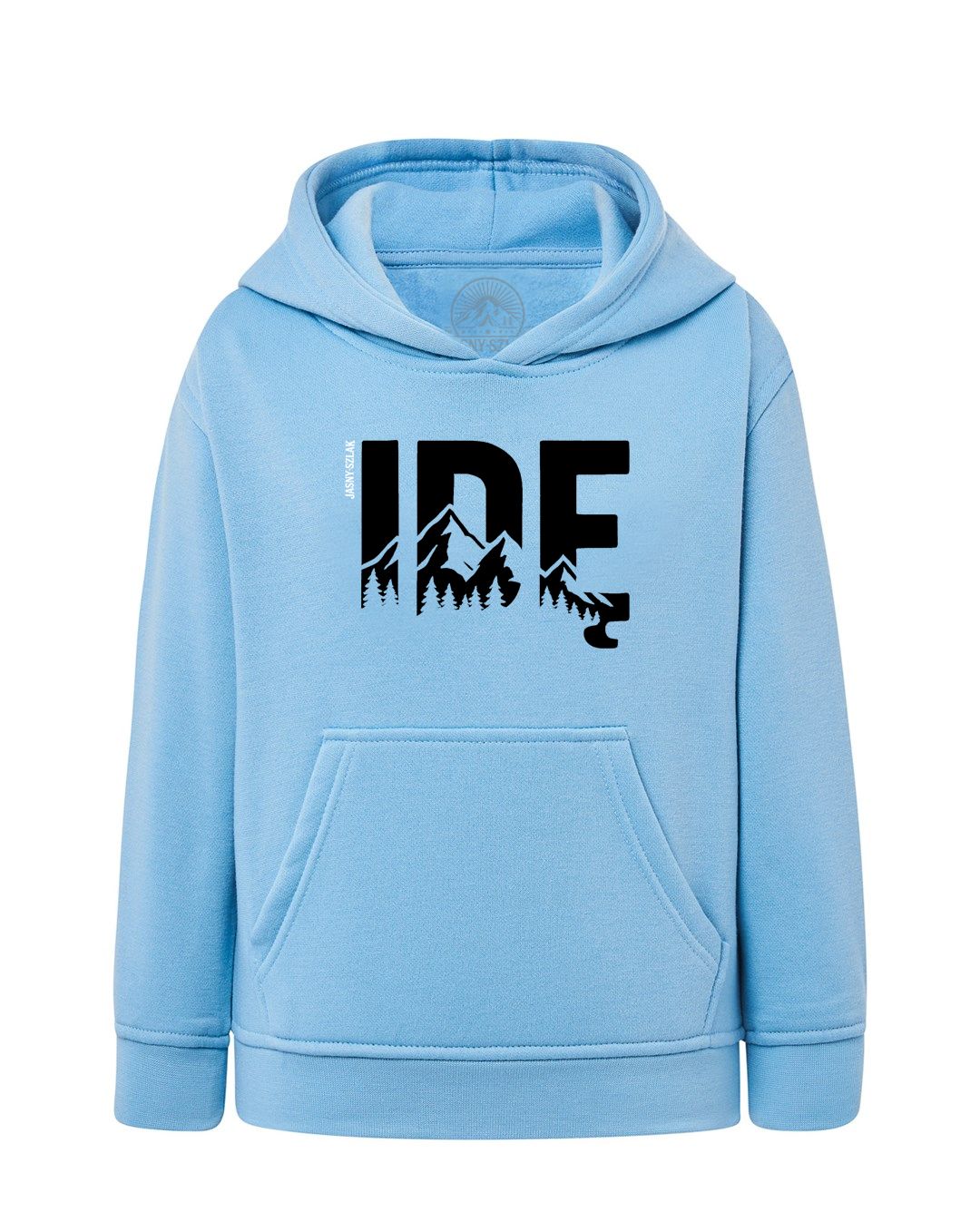 Bluza z kapturem IDĘ  JS / NIEBIESKA