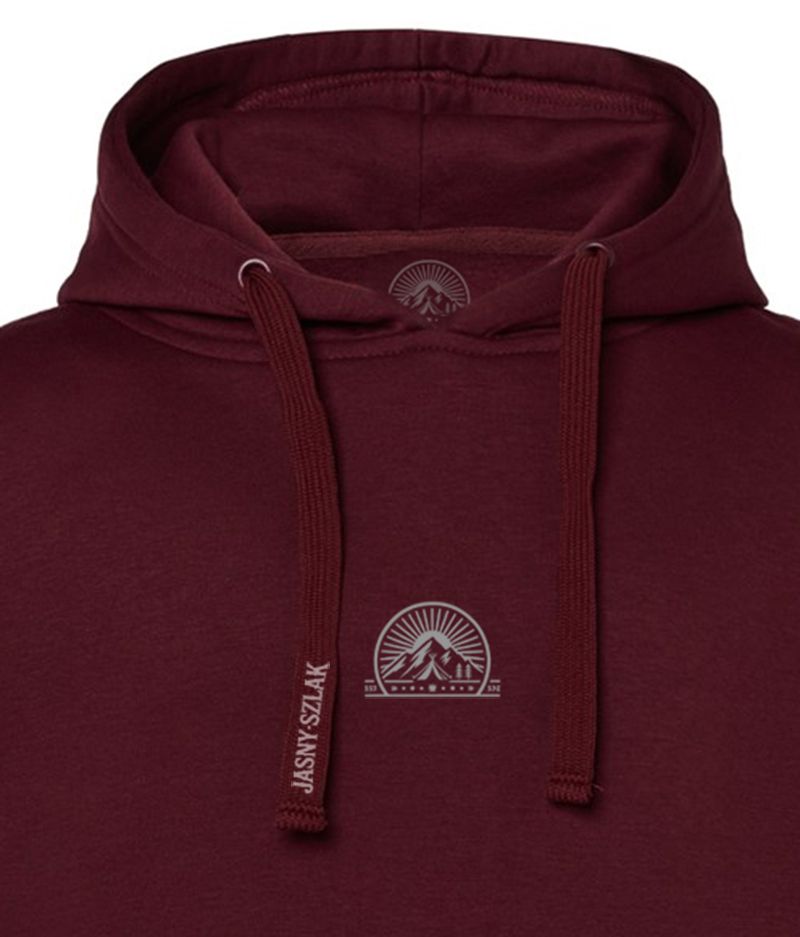 Bluza Damska z kapturem MINI JS / Burgundowa