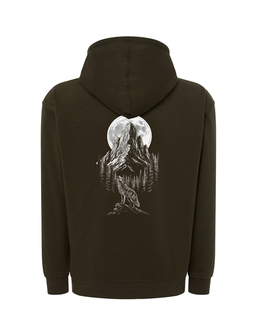 Bluza z kapturem ROZPINANA WILK JS / KHAKI