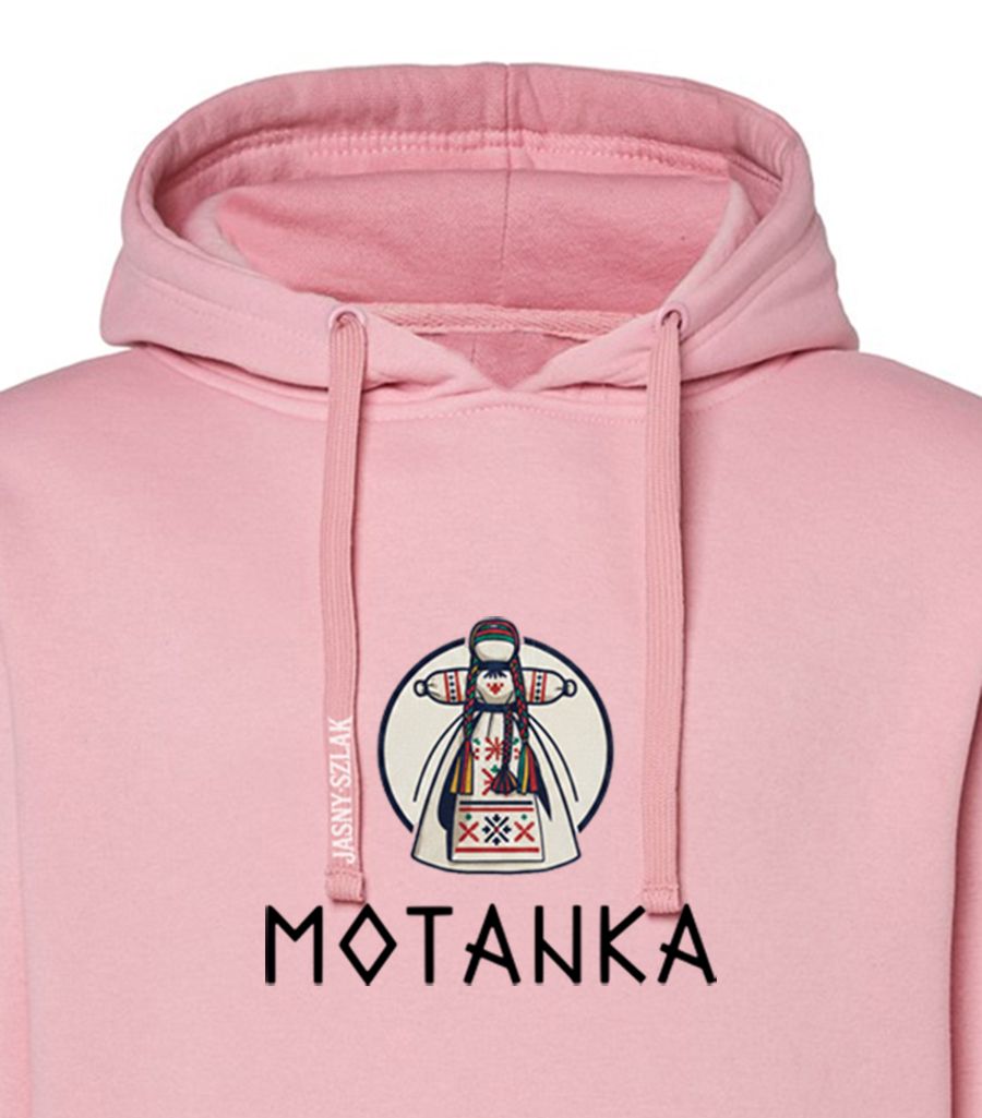 Bluza Damska z kapturem MOTANKA JS / róż