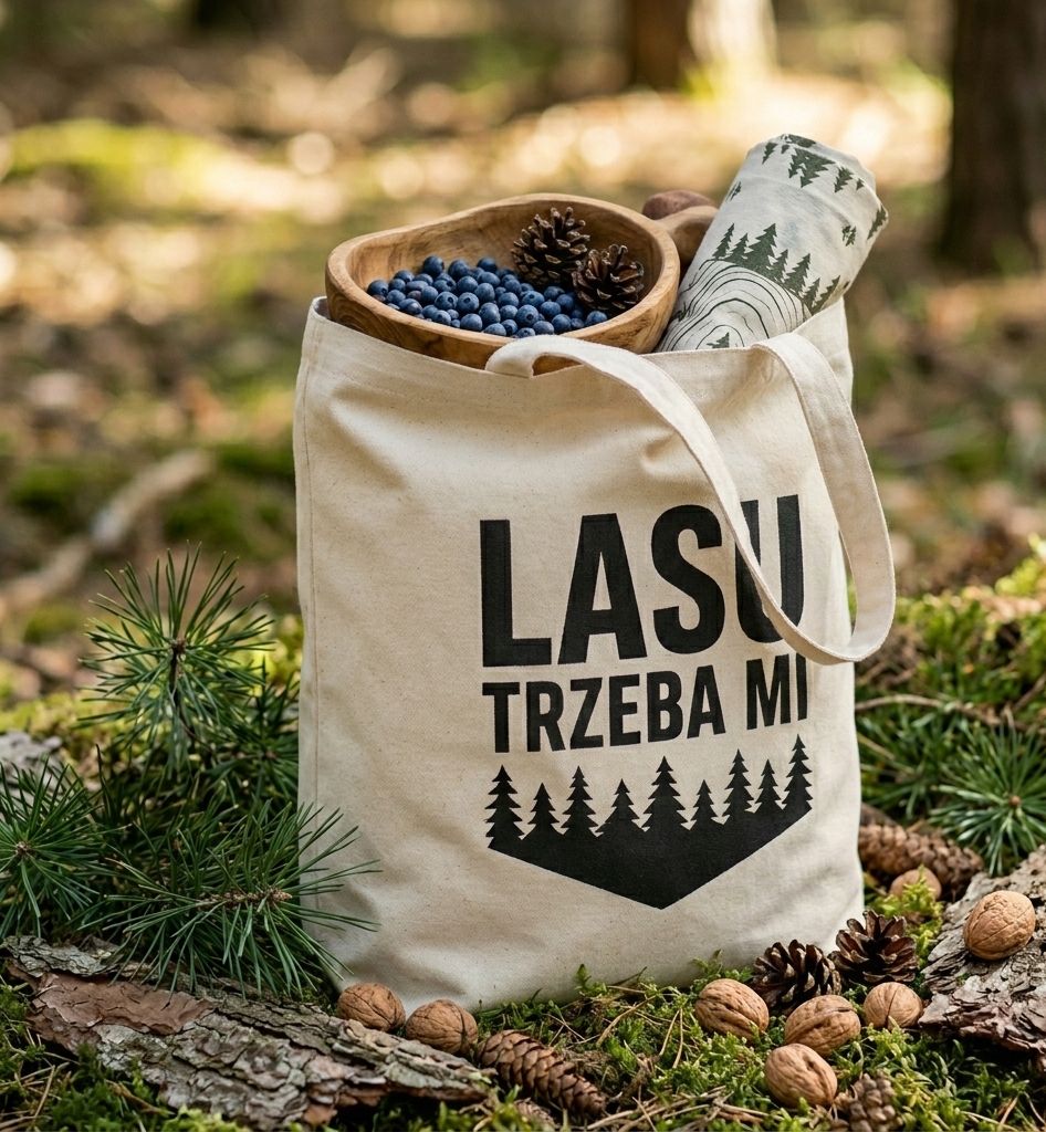 TORBA BAWEŁNIANA NA RAMIĘ / LASU TRZEBA MI
