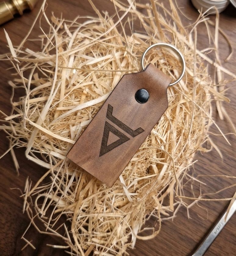 Brelok do kluczy skóra Weles