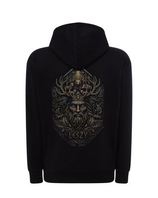 Bluza MĘSKA z kapturem LESZY  / CZARNA