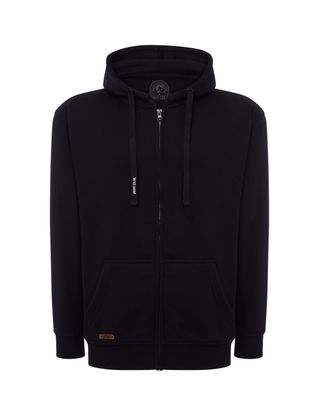 Bluza MĘSKA z kapturem LESZY  / CZARNA