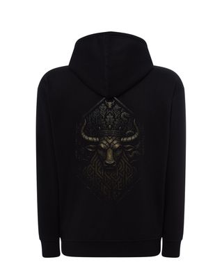 Bluza MĘSKA z kapturem VELES WELES  / CZARNA