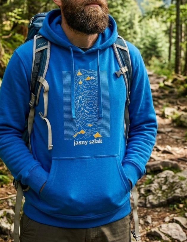 Bluza z kapturem JASNY SZLAK/ NIEBIESKA