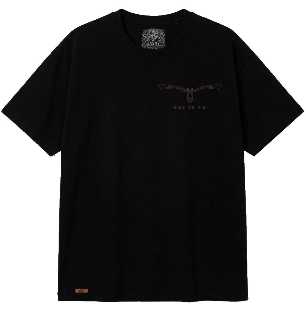 Koszulka RIDE OR DIE oversize / CZARNA