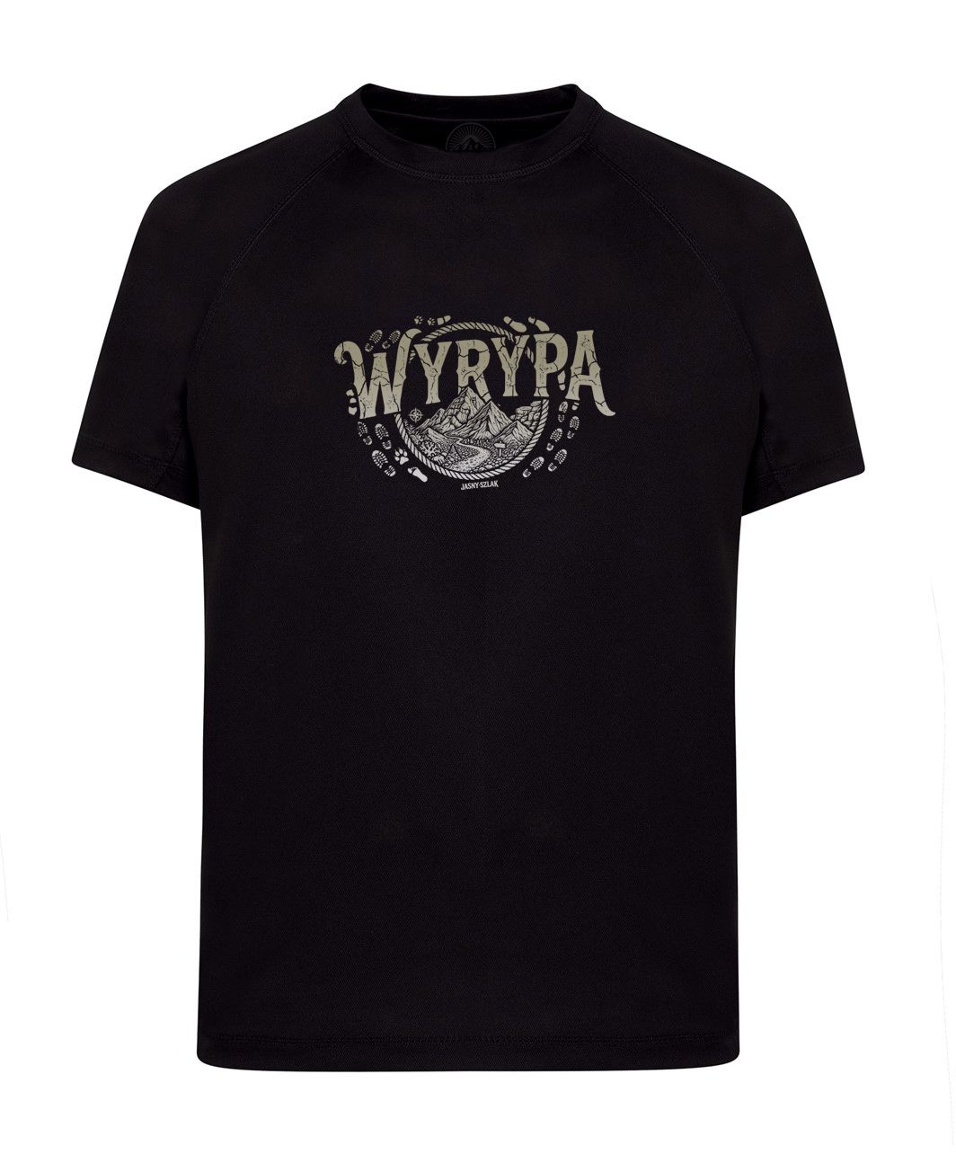 ​Koszulka sportowa szybkoschnąca Wyrypa / czarna