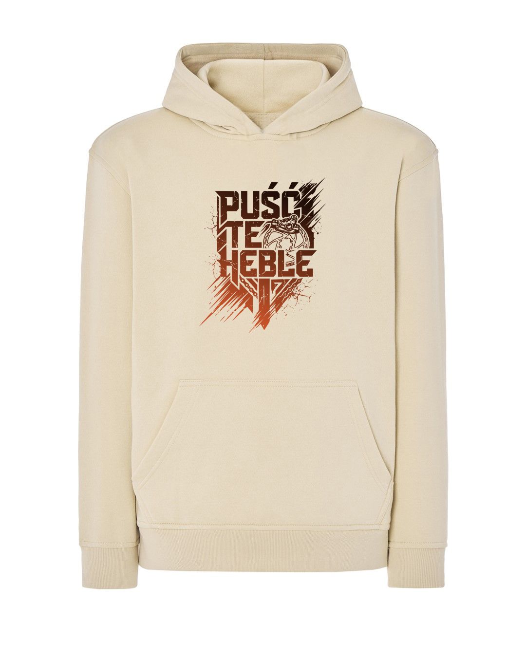 BLUZA Puść te HEBLE  oversize  / kremowa
