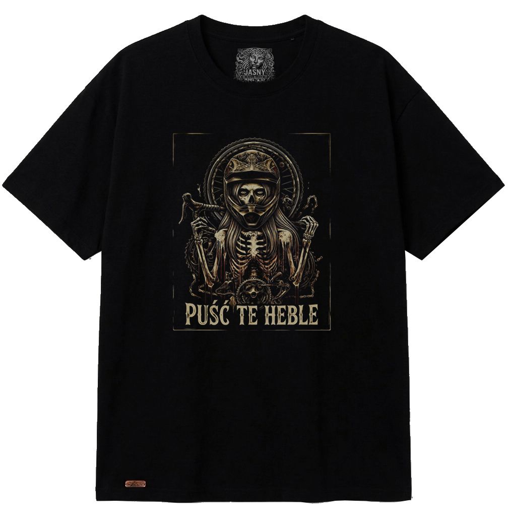 Koszulka PUŚĆ TE HEBLE #2 oversize / czarna