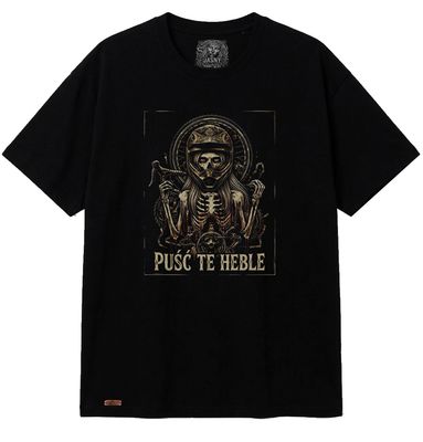 Koszulka PUŚĆ TE HEBLE #2 oversize / czarna