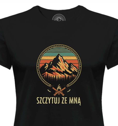 Koszulka SZCZYTUJ ZE MNĄ / damska / cz