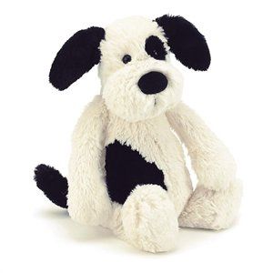 Bashful Rufferty  Black &amp; Cream Puppy Little (Small)