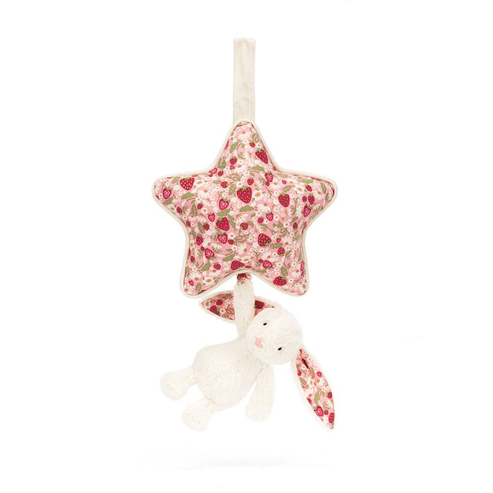 Blossom Cream Bunny "Berry" Musical Pull
