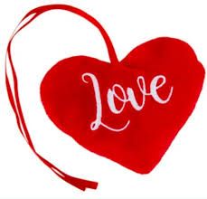 Heart with Ribbon 8 cm