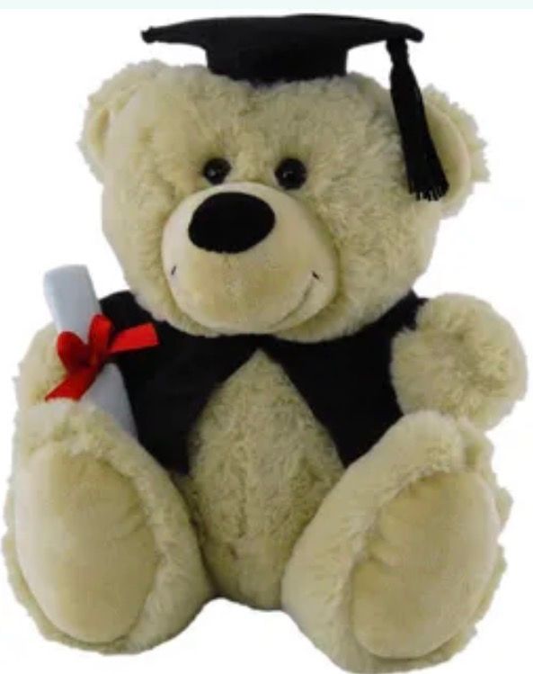 Jelly Graduation Bear Beige 18 cm
