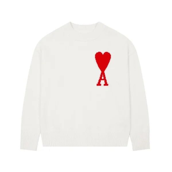 Ami de Coeur Pullover aus weißer Wolle ( 10x mal)