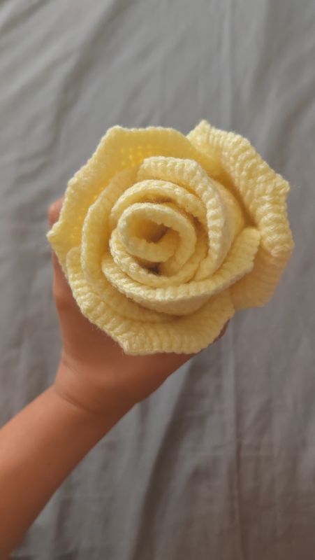 Rose au crochet