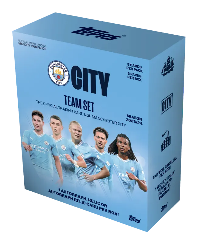 2023-2024 Topps Manchester City Official Team Set [LIVE BOXBREAK]