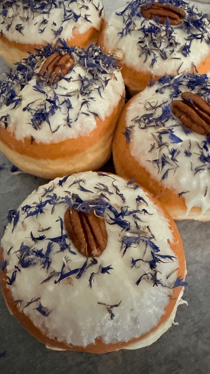 Pączek z białą czekoladą