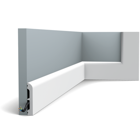 ORAC DECOR SX183-RAL9003 Malowana Listwa przypodłogowa