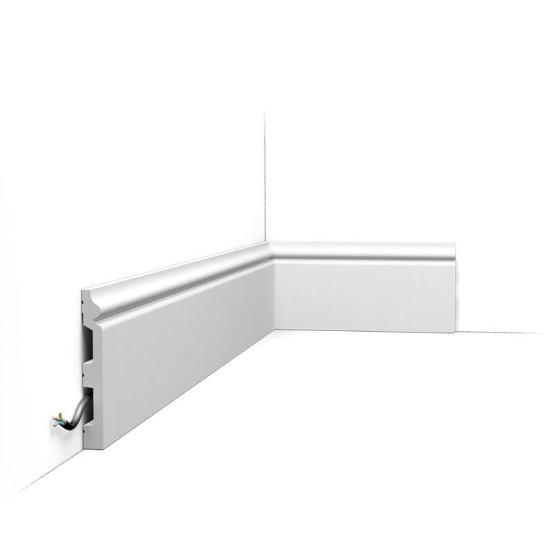 ORAC DECOR SX118-RAL9003 Malowana Listwa przypodłogowa