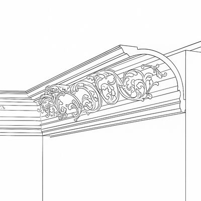 Listwy przysufitowe ze wzorem