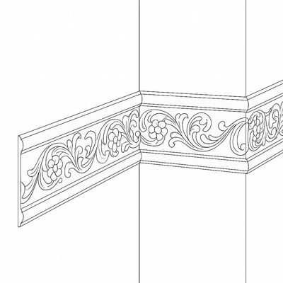 Listwy ścienne ze wzorem