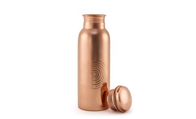 Kupfer-Trinkflasche Glänzend 500 ml Handgefertigt