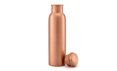 Kupfer-Trinkflasche Glänzend 950 ml Handgefertigt