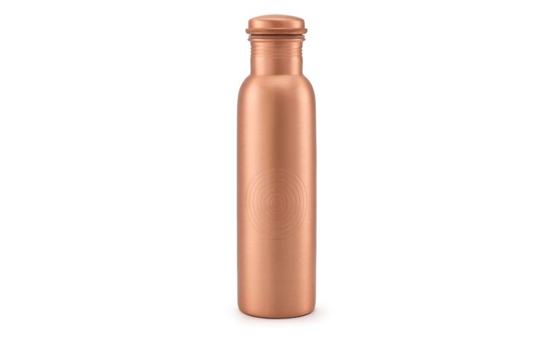 Kupfer-Trinkflasche Glänzend 950 ml Handgefertigt