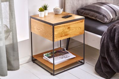 Table de chevet SCORPION 40 cm chêne sauvage naturel - 39709