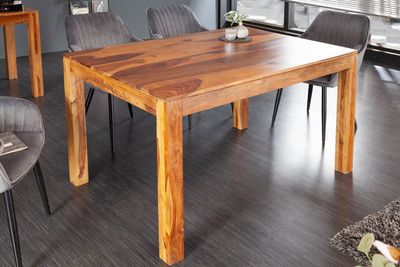 Table de salle à manger LAGOS 135 cm en bois de sheesham - 43752