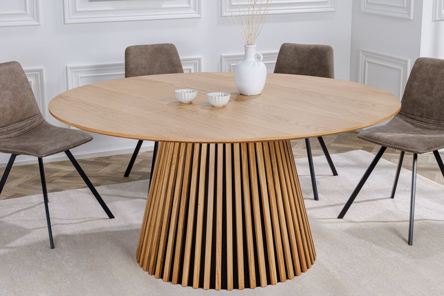 Table de salle à manger VALHALLA WOOD Ø 140cm ronde en chêne - 43431