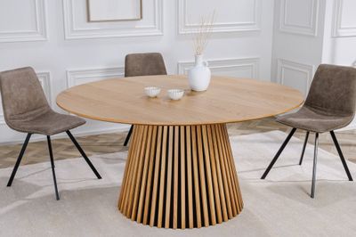 Table de salle à manger VALHALLA WOOD Ø 120cm ronde en chêne - 43428