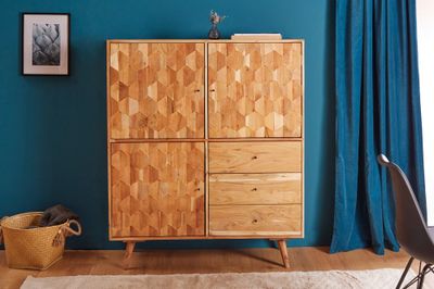 Table haute MYSTIC LIVING 140cm en bois d'acacia - 39941