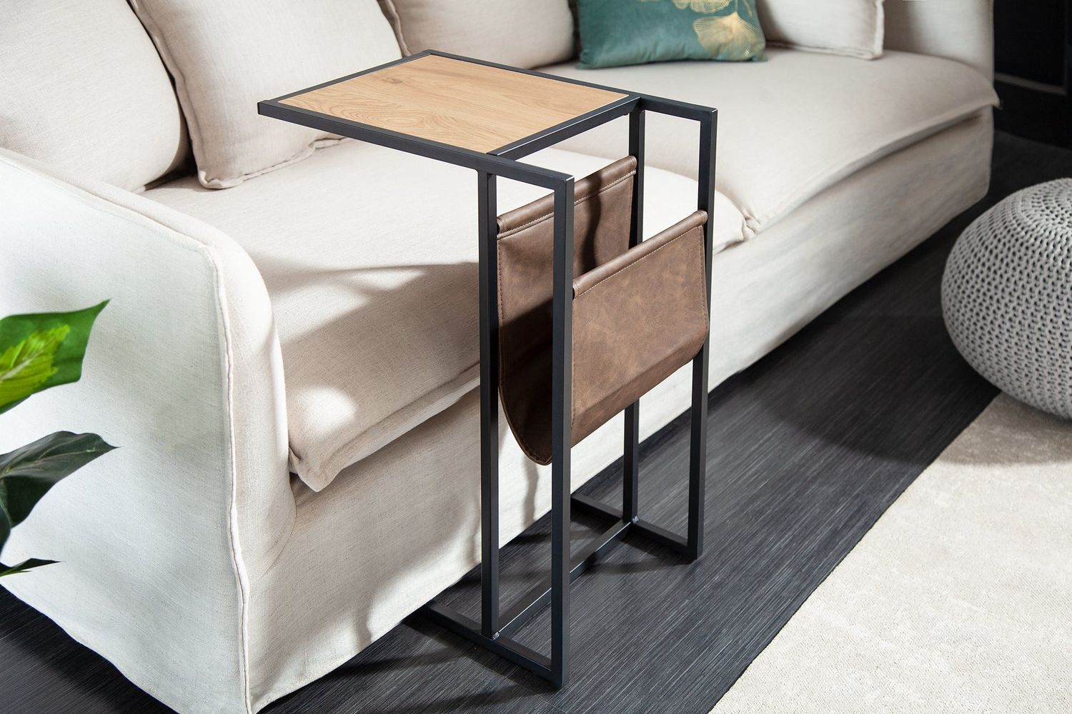 Table pour ordinateur portable LOFT 47 cm avec sac en chêne - 41207