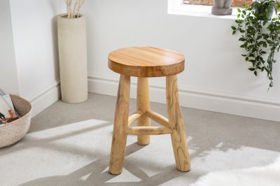 Tabouret BALI 45 cm en bois de teck naturel - 41925