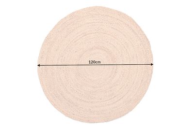 Tapis PURE NATURE Ø120cm jute naturel - 44433