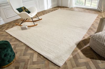 Tapis en laine beige 350x240cm - 41716