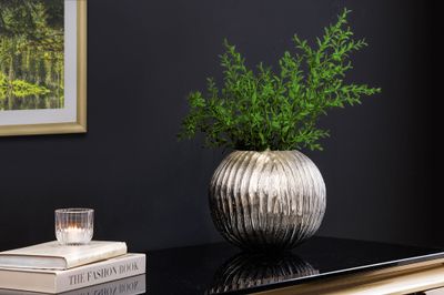 Vase ELEGANCE 20cm argent effet martelé - 44841