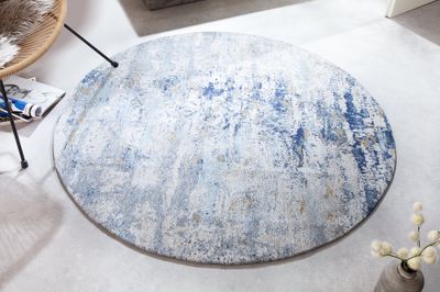 Tapis MODERN ART rond bleu 150 cm - 41268