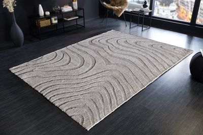 Tapis WAVE 170x240cm gris - 43130