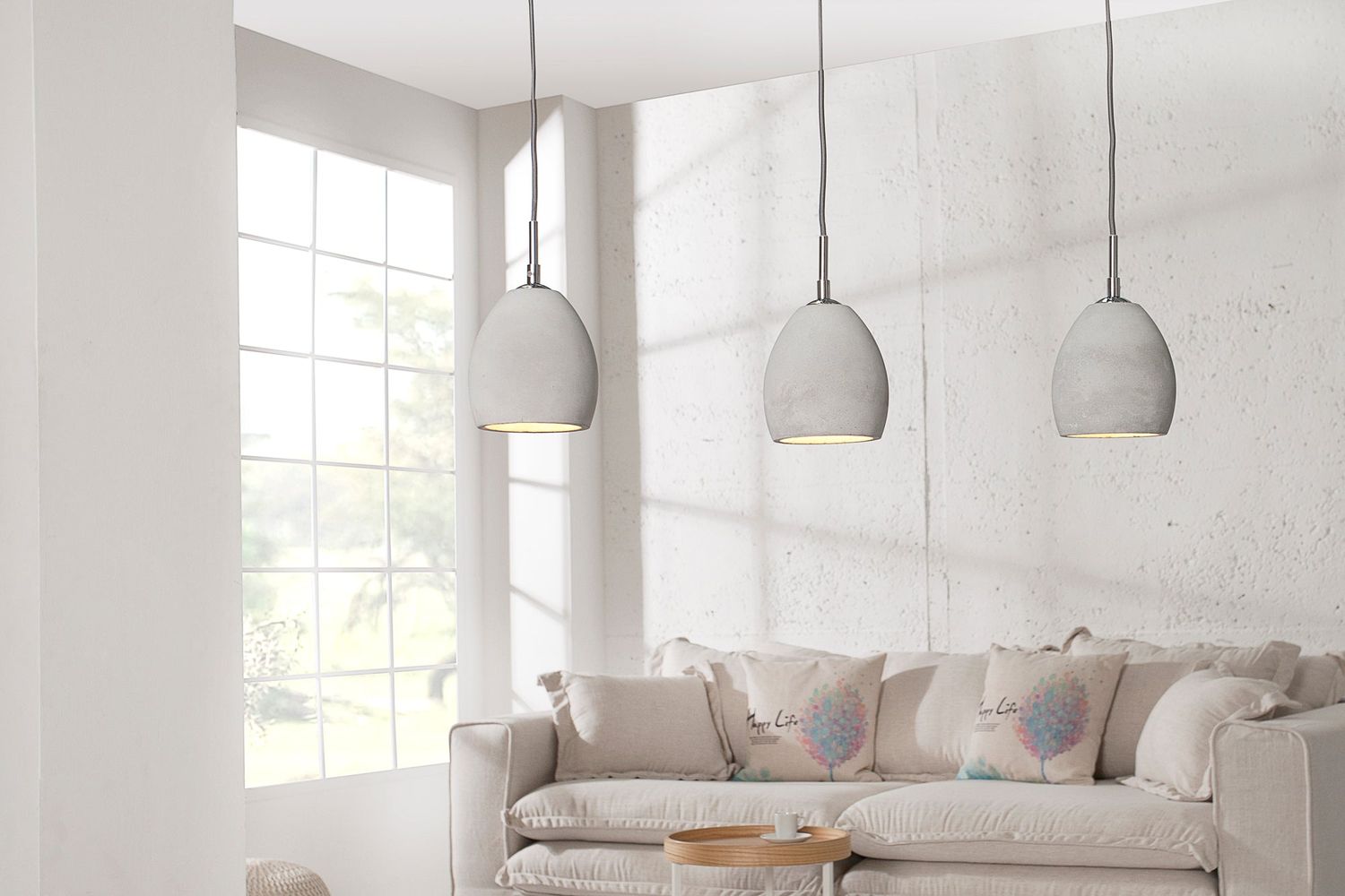 Suspension CEMENT 3s gris ciment - 36242