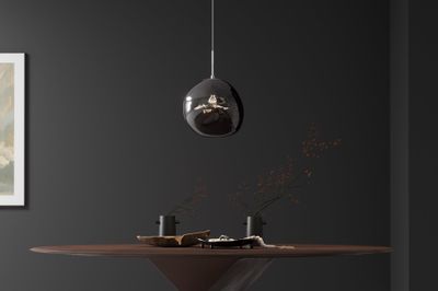 Suspension LIQUID DIAMOND 35 cm en verre fumé - 46019