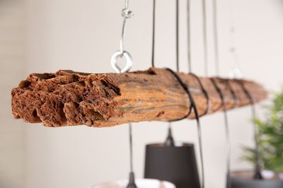 Suspension LEVELS 115 cm bois flotté sans abat-jour - 40693