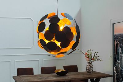 Suspension INFINITY HOME 70 cm noir et or - 36226