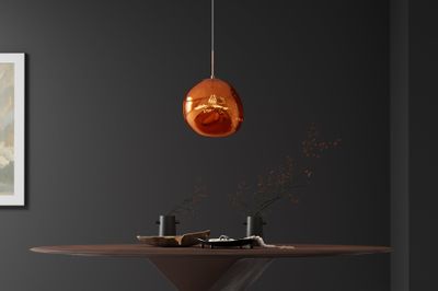 Suspension LIQUID DIAMOND 35 cm verre cuivre - 46018