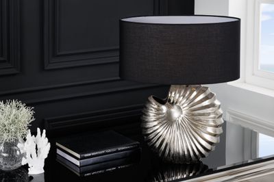 Structure de lampe de table SHELL argentée sans abat-jour - 42736